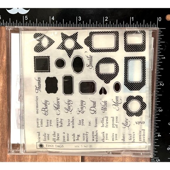 unbranded Other - Clear Stamp Set With Dies For Card Making & Scrapbooking - Sentiments & Frames